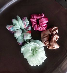 Organza &amp; Silk Scrunchie Set