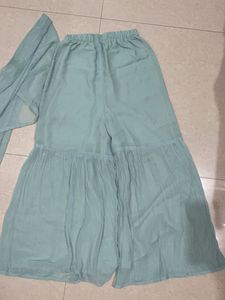 Elegant Blue Sharara Suit