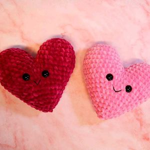 Crochet Red ❤️Heart Plushie
