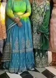 heavy engagement lehnga