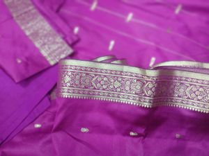 Purple Ethnic Dress Material