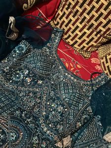 New Morni Blue Colour Lehenga 12 Kali