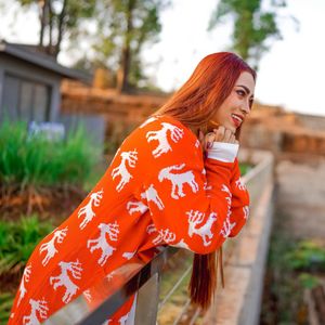 Reindeer Cardigan - Festive &amp; Cozy