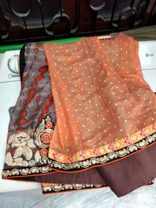 Elegant Saree( Chiffon+ Tissu)