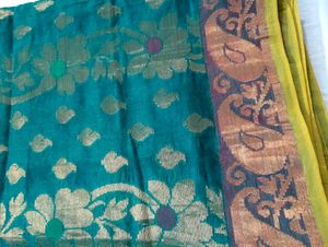Elegant Green Floral Saree