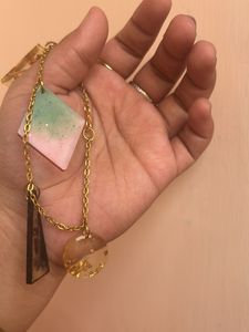 4 Charms Resin Bracelet