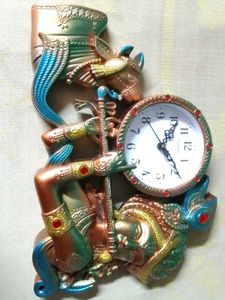 Krishna Playing Flute Wall Watch For Home Decor