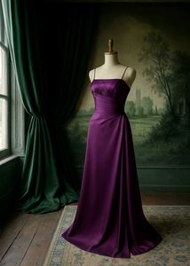 Elegant Purple Bridesmaid Dress