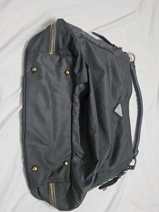 Prada Nylon & Leather Handbag
