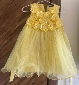Cute Yellow Flower Dress