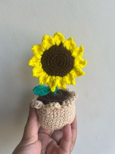 Crochet Sunflower Decor