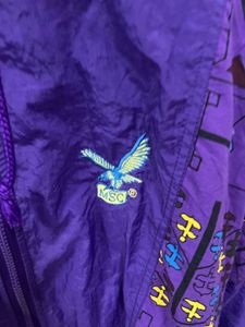 Vintage Purple Windbreaker Jacket