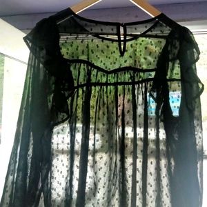 Black Long Blouse