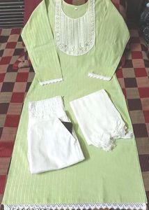 Green Kurta Set