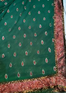Elegant Green Saree