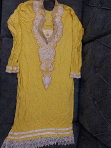 Yellow Embroidered Tunic