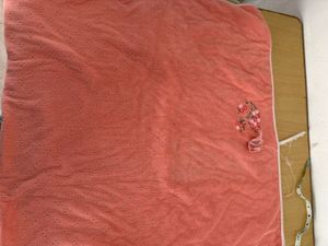 Vintage Coral Embroidered Towel