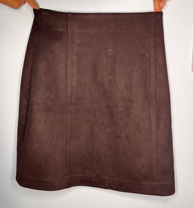 MANGO SUEDE BLACK SKIRT(Waist - 26/28)