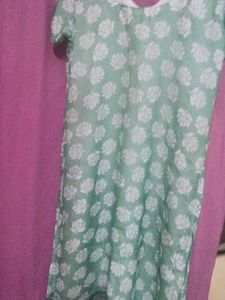 Floral Green Kurta