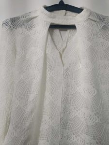 Ivory lace Elegance blouse