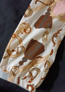 Patterned Long Sleeve Top