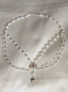 🎀Handmade Bow Necklace Vintage Pinterest Coquette