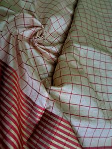 Checked Saree
