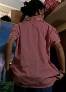 Cute Pink Trimmed Shirt