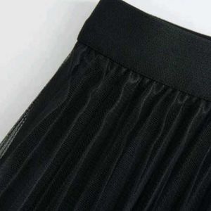 Pleated Black Skirt