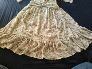 Floral Print Midi Dress completely new sea green c