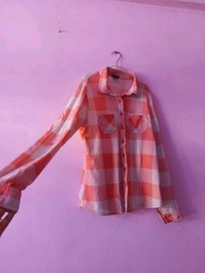 (Price Drop) Pookie Checked Shirt 🩷🤍