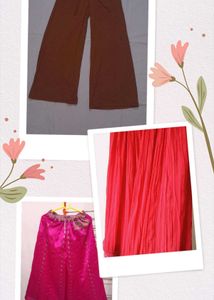 3 Plazo,Lehenga Combo
