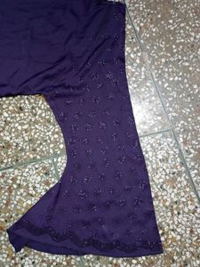 Blue Abaya Nida Fabric