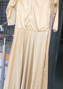 Golden Frock For Girls
