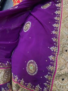 Elegant Purple Saree