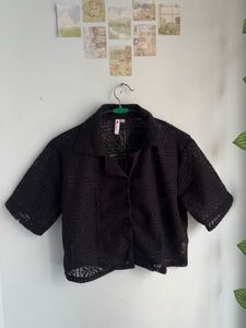 Emeros Casual Striped Women Black Top