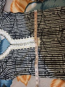Striped Kurti with Dupatta Set