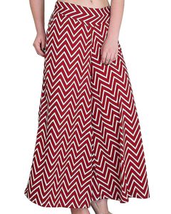Maroon &amp; White Chevron Palazzo