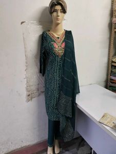 Jaipuri Style Printed Cotton Suit