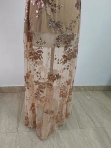 Elegant Floral Embroidered Maxi Dress