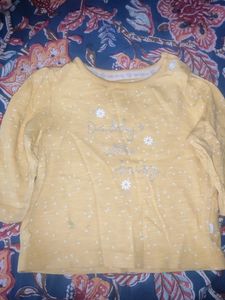 Yellow &#39;Sunshine&#39; Baby Top