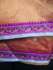 Beautiful Silk Orange Colour Saree