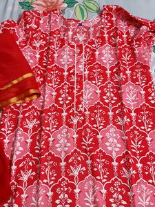 Beautiful Red Colour Suit Set