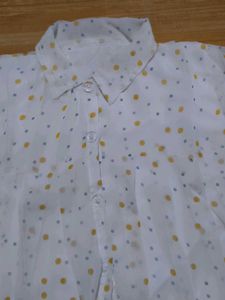 Sheer Polka Dot Blouse