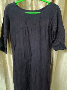 Dark Purple Chikankari Kurta