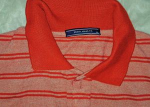Striped Red Polo Shirt