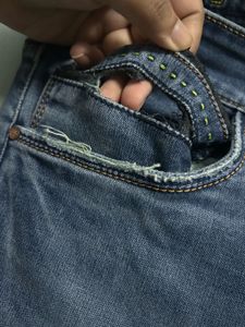 Men’s Navy Blue Dark Wash Denim