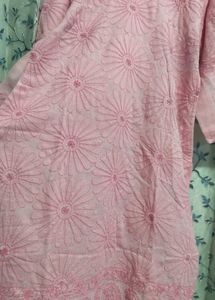 Lucknowi Heavyly Embroidery Chickenkari Kurti