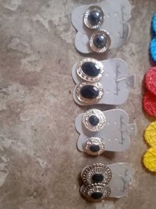 Stylish Button Earrings