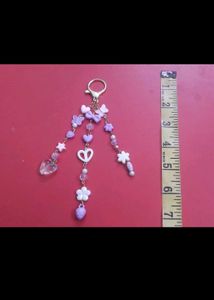 Cutesy Purple Multi Layer Keychain